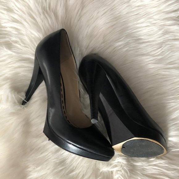 Enzo Angiolini Basic Black Platform Heels 7 - Picture 2 of 5
